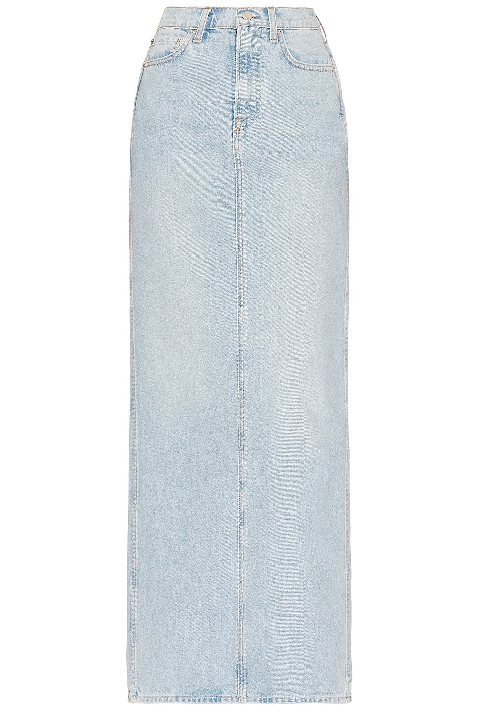 Amara Pencil Skirt With Back Slit - 5