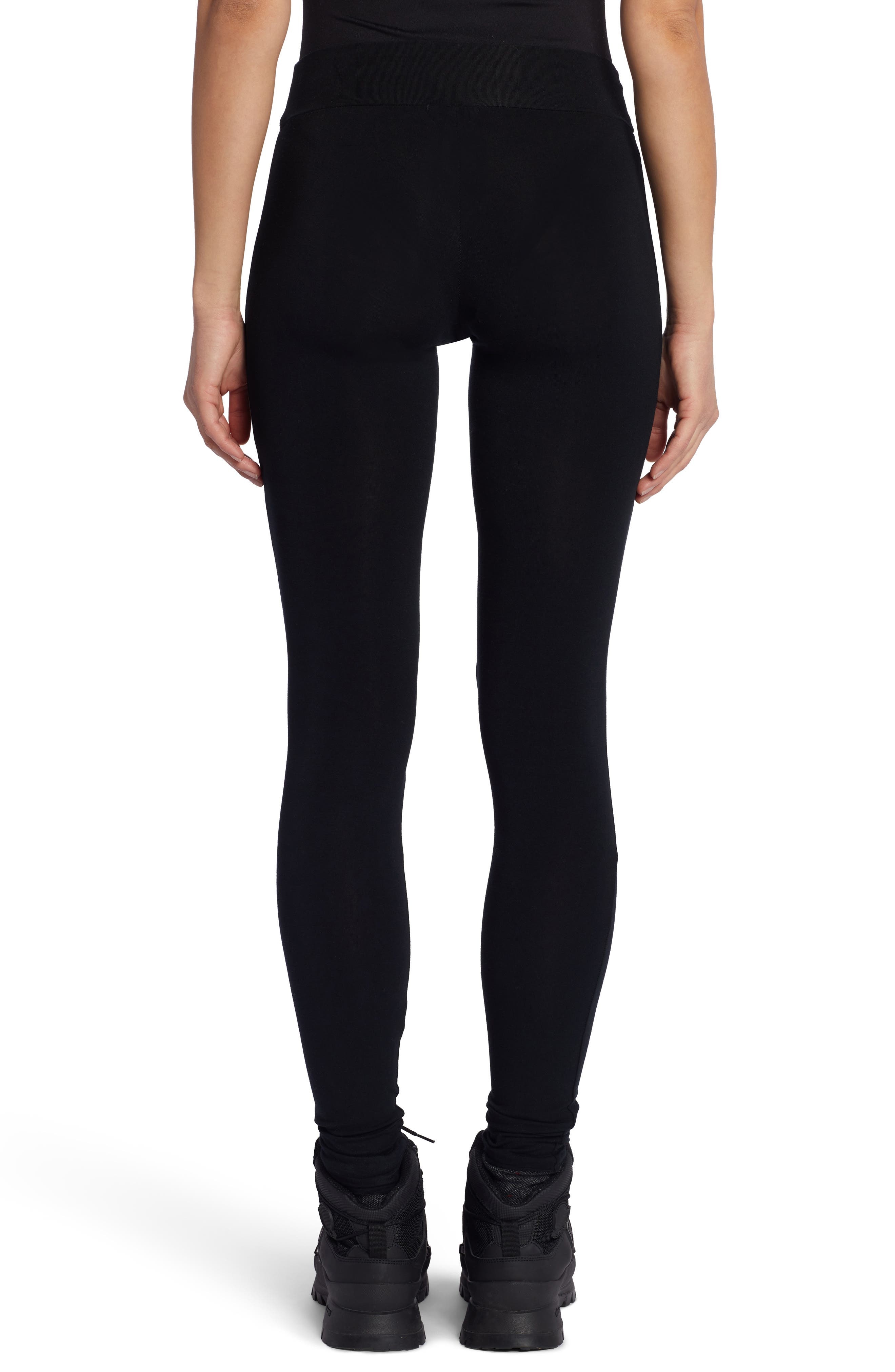 Logo Patch High Waist Leggings - 2