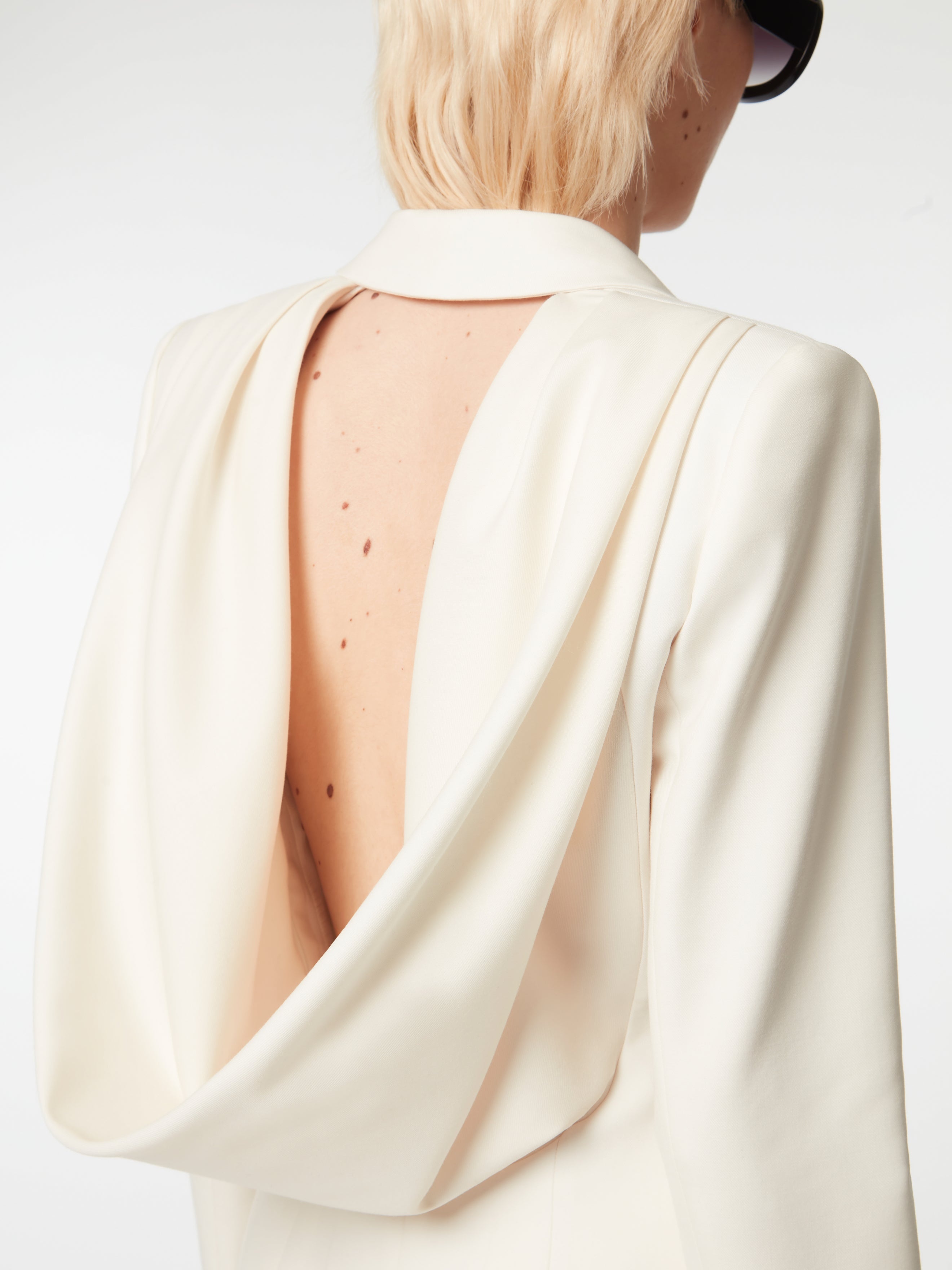 JACKET WITH OPEN DRAPED BACK - 3