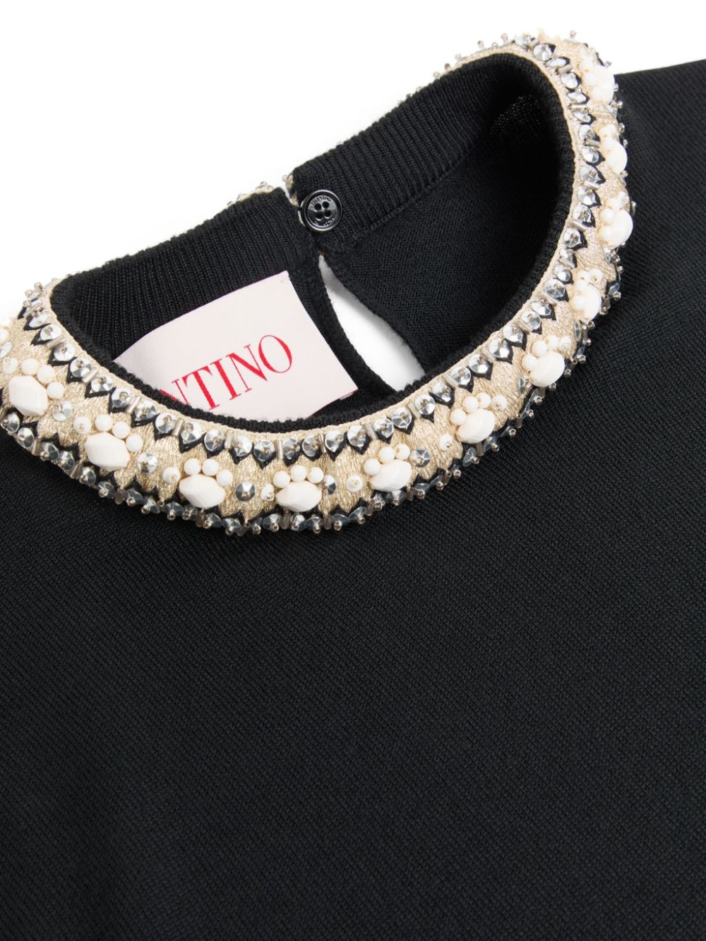 embroidered wool top - 6