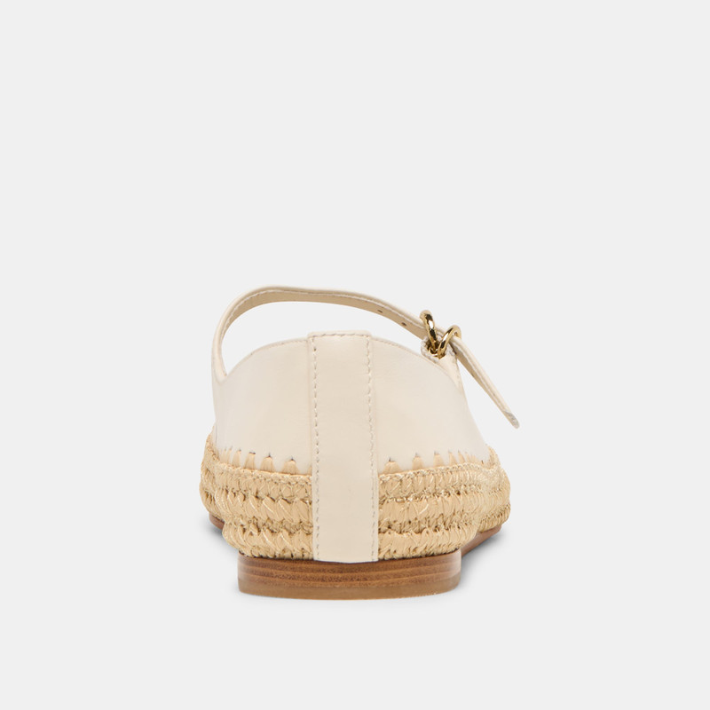 BETONY BALLET FLATS OFF WHITE LEATHER 7