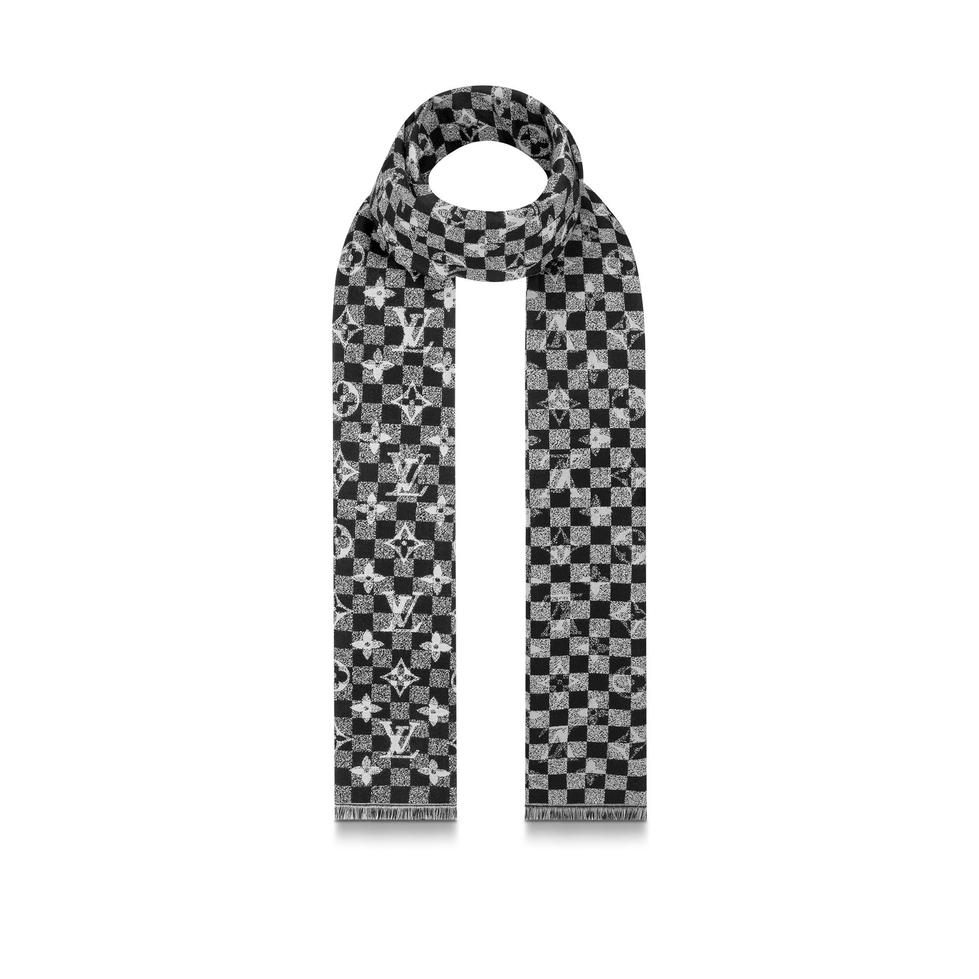 Damier Gradient Winter Stole - 4