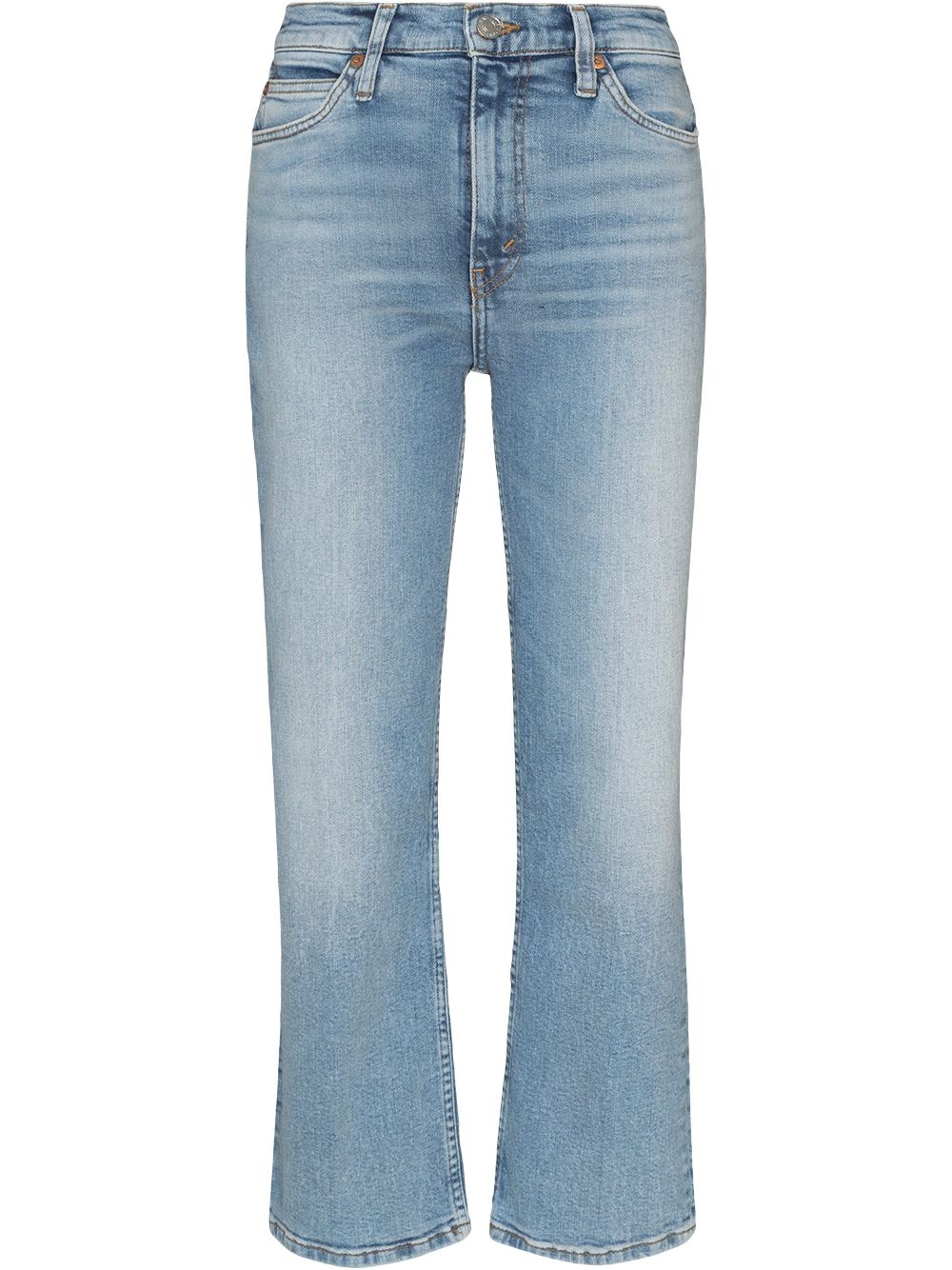 '70s cropped straight-leg jeans - 1