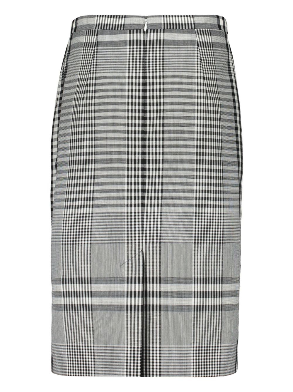 checked midi skirt - 2
