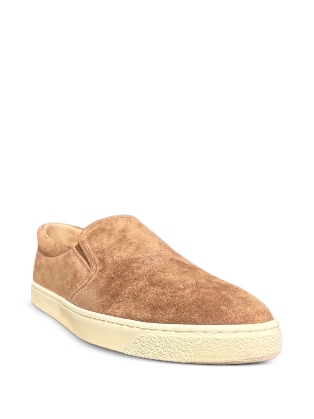 round-toe slip-on sneakers - 1