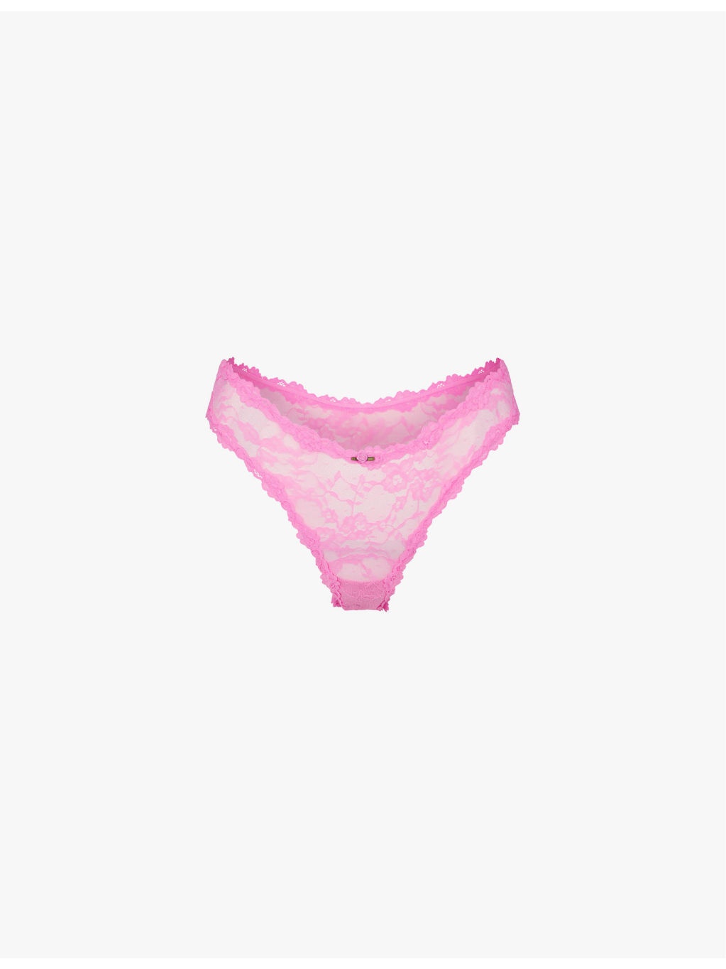 Dipped Stretch-Lace Thong - 1