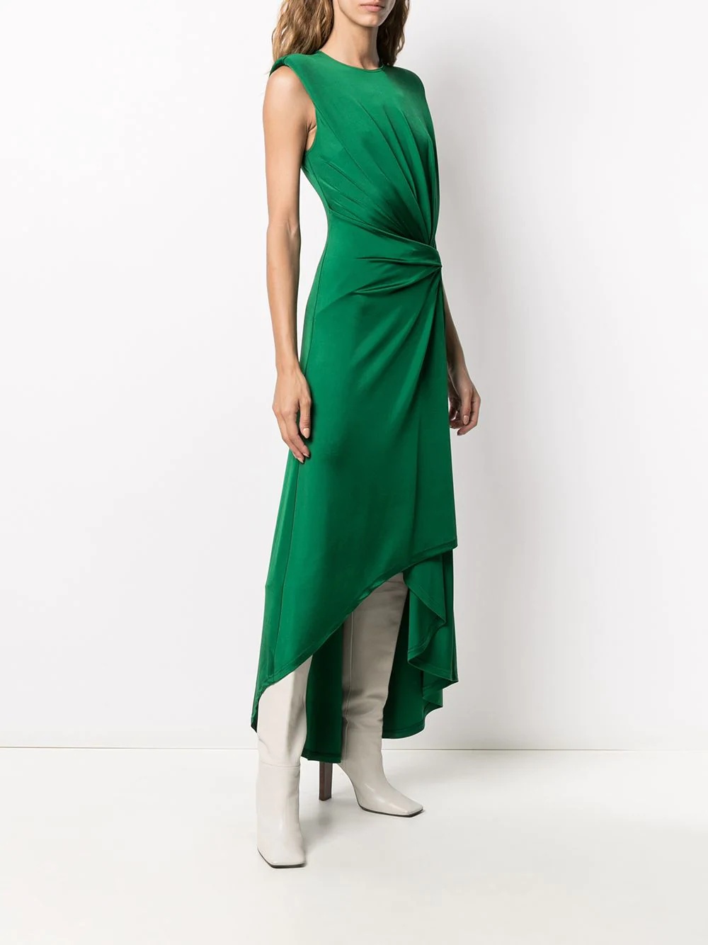 asymmetric wrap dress - 3