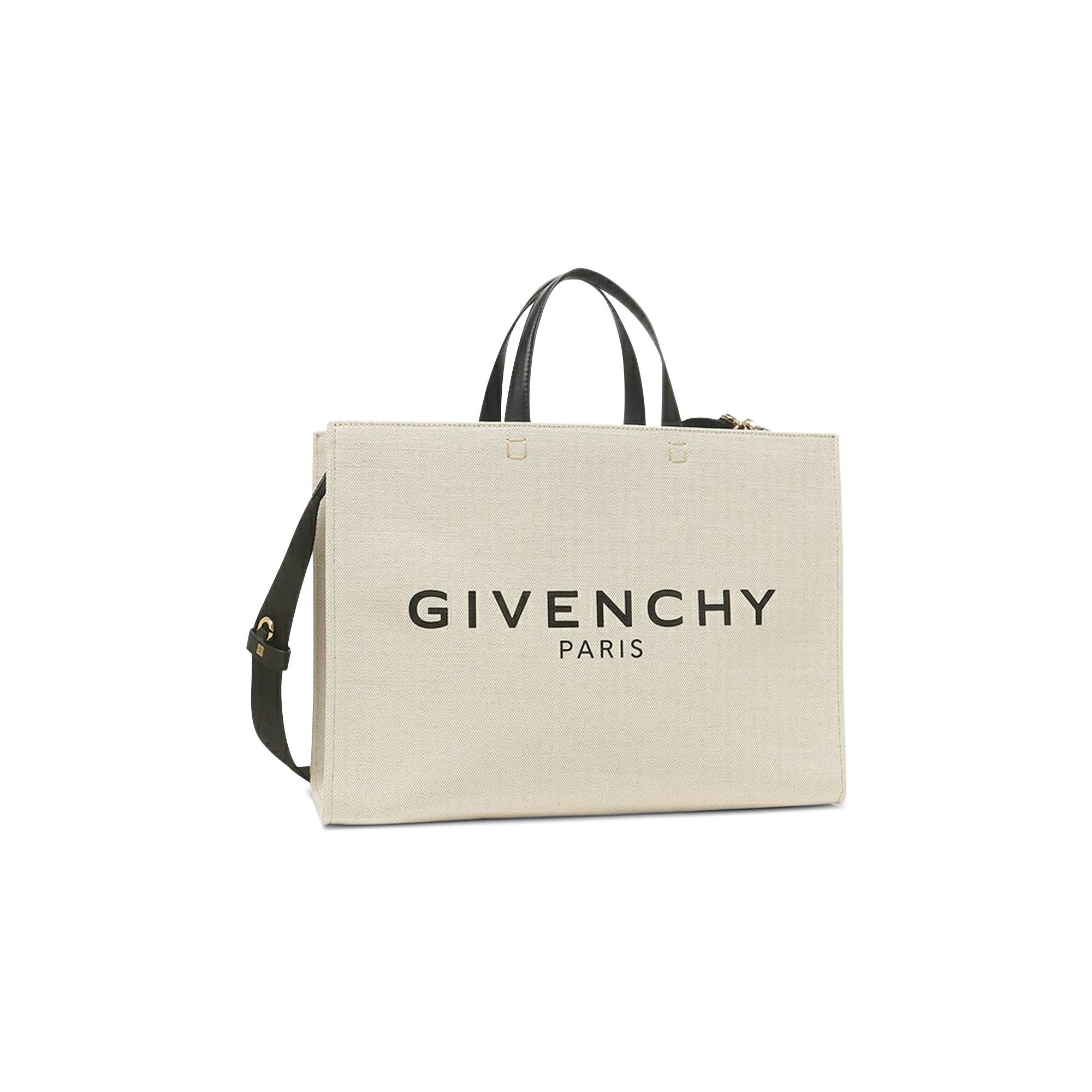 Givenchy Medium G Tote Shopping Bag In Canvas 'Beige/Black' - 1