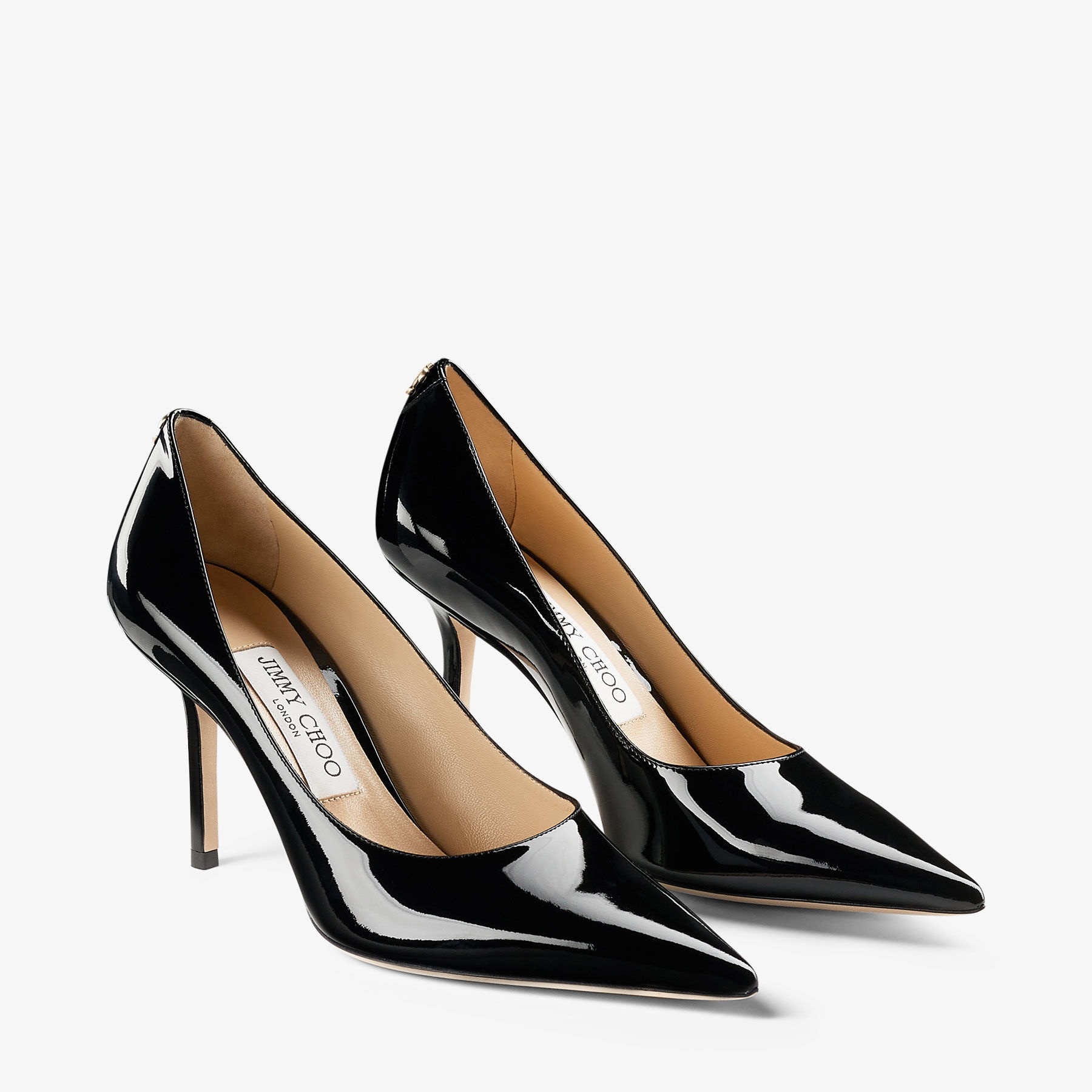 Love 85
Black Patent Leather Pumps with JC Emblem - 2