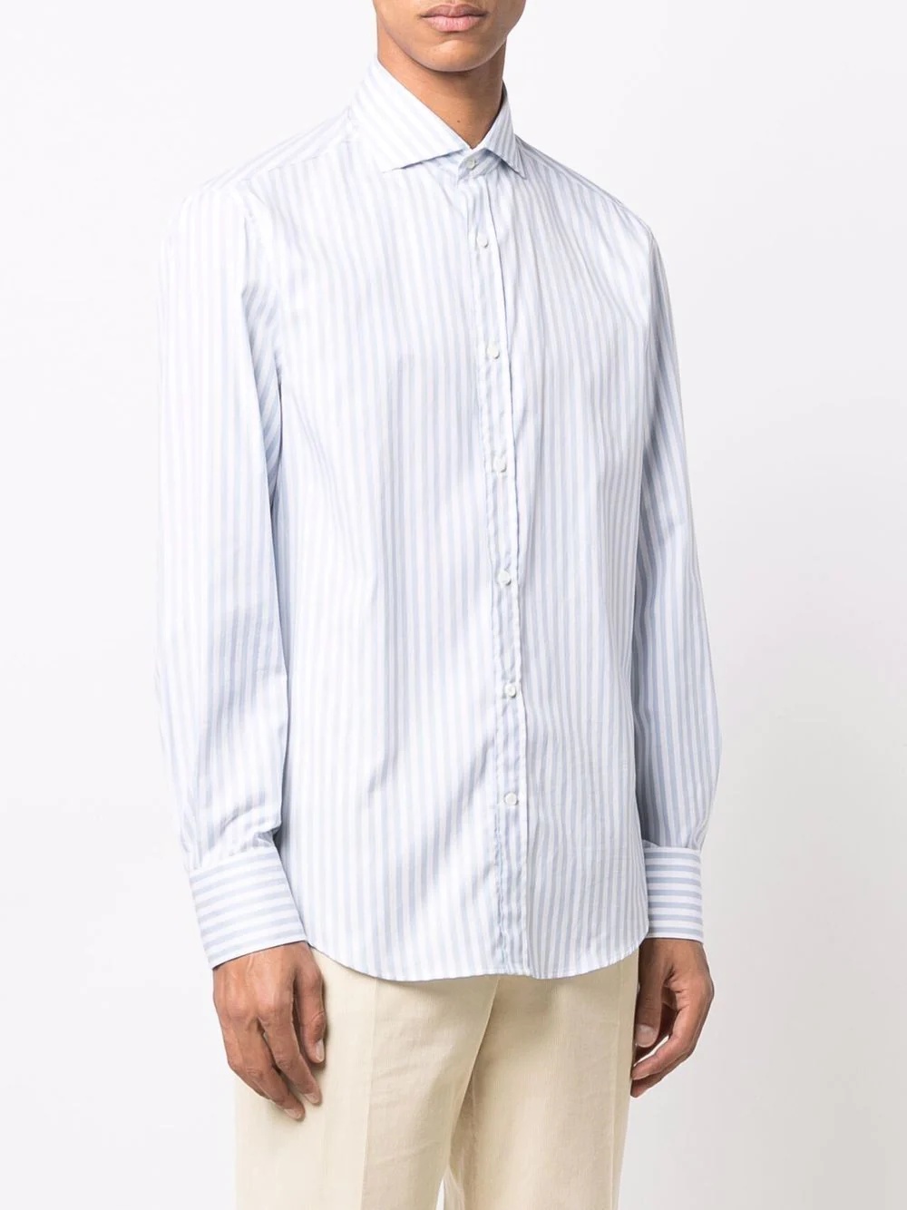 striped long-sleeved shirt - 3