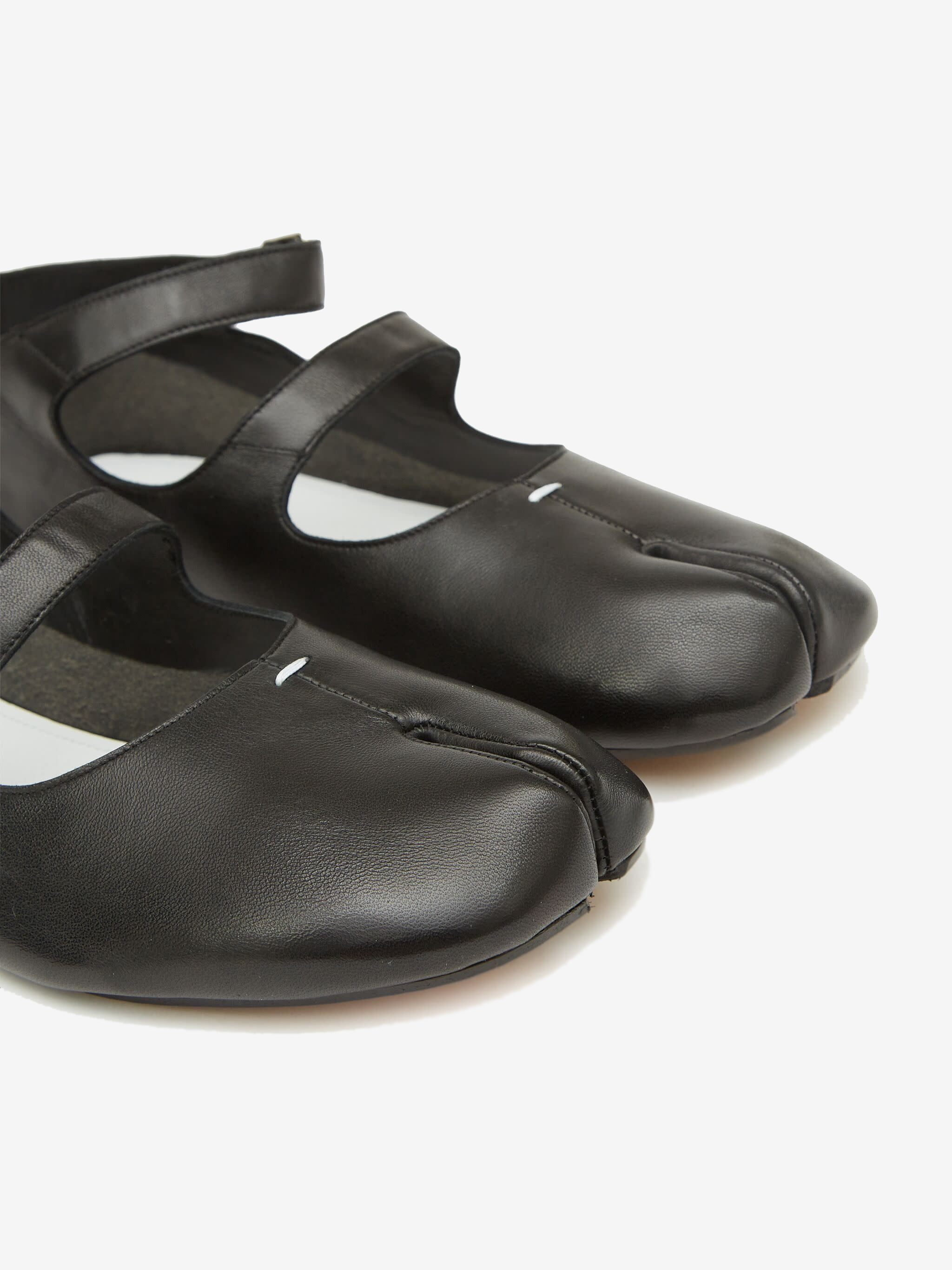 MAISON MARGIELA - Women Tabi Ballerina Double Strap Flats - 4