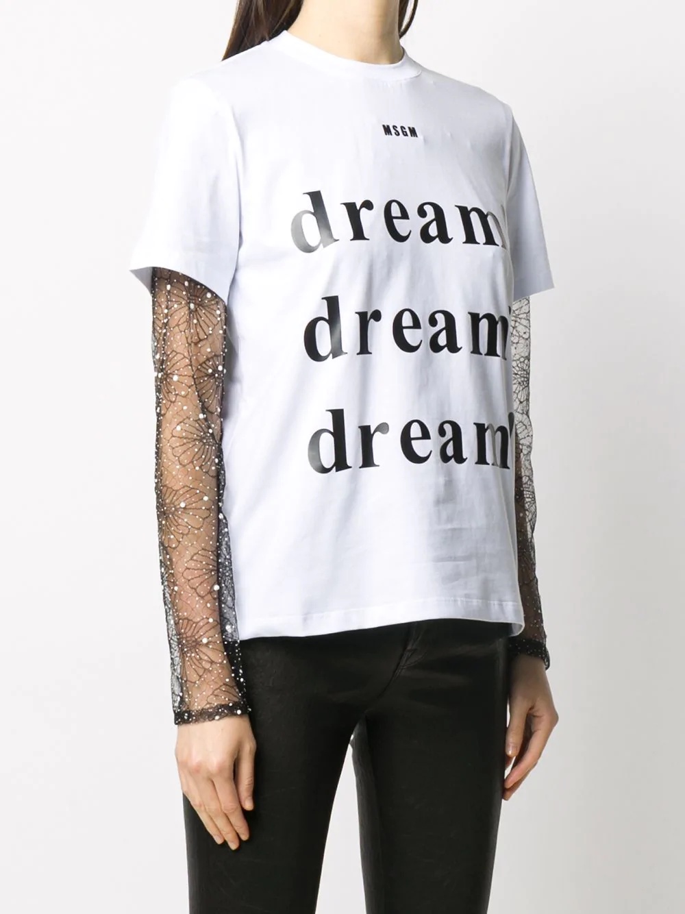 slogan print T-shirt - 3