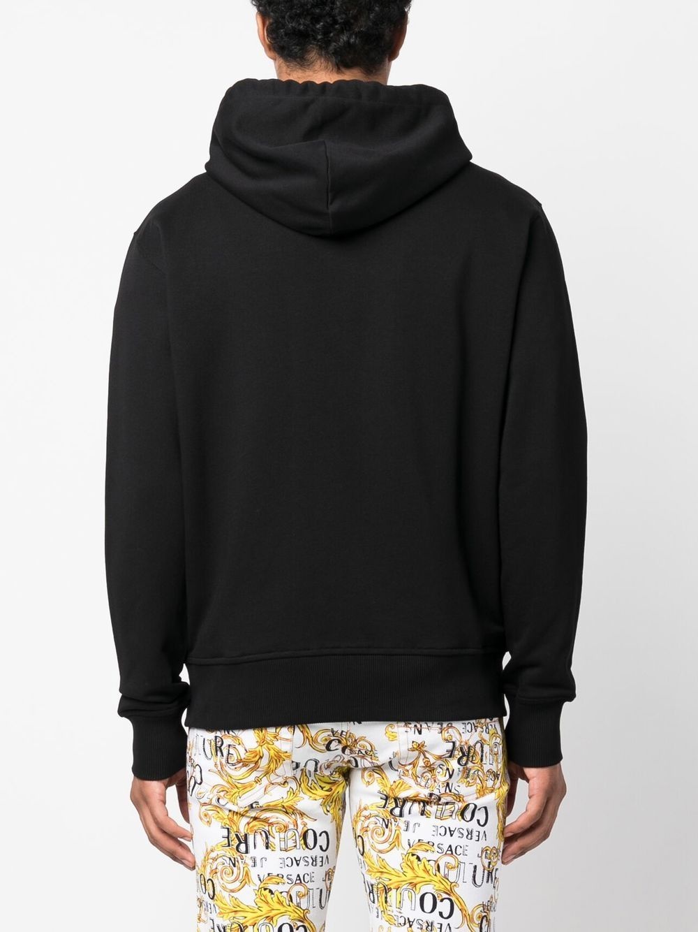 logo-print zipped hoodie - 4