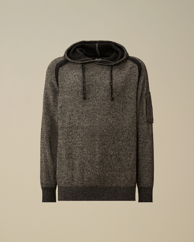 Fleece Knit Hooded Sweater 1