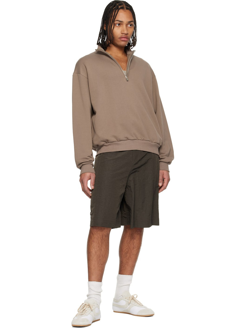 LE17SEPTEMBRE Brown Half-Zip Sweatshirt outlook