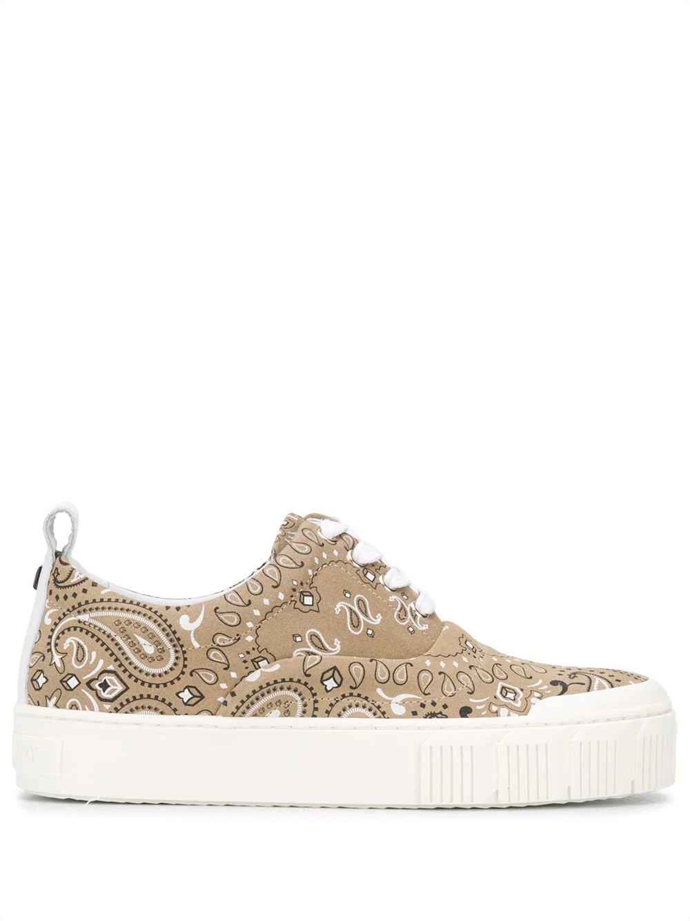 paisley print sneakers - 1