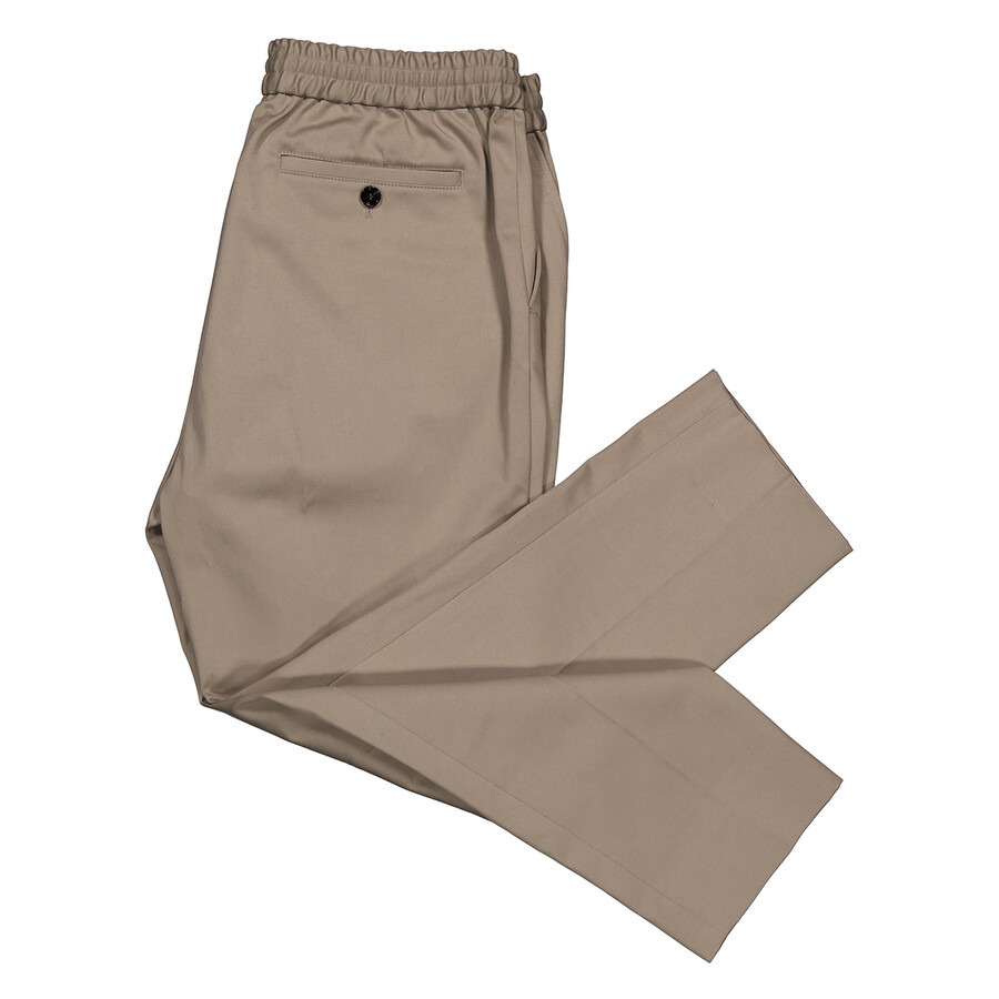Ami Paris Men's Beige Clair Elasticated Waist Trousers - 7