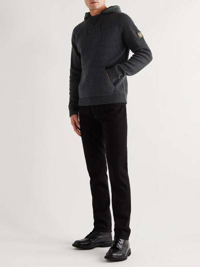 Belstaff Shell-Trimmed Waffle-Knit Wool Hoodie outlook