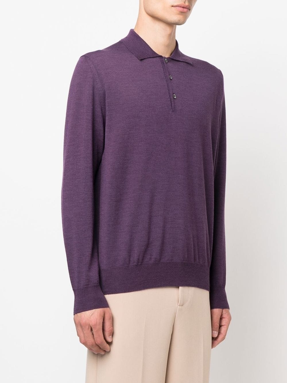 long-sleeved polo shirt - 3