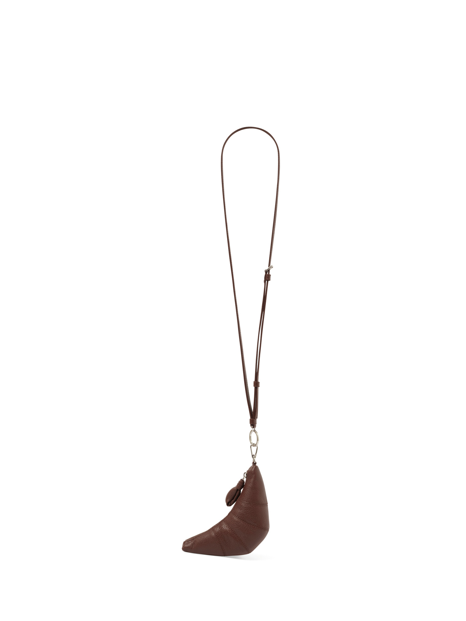 Crossbody Croissant Coin Purse in Roasted Pecan - 6