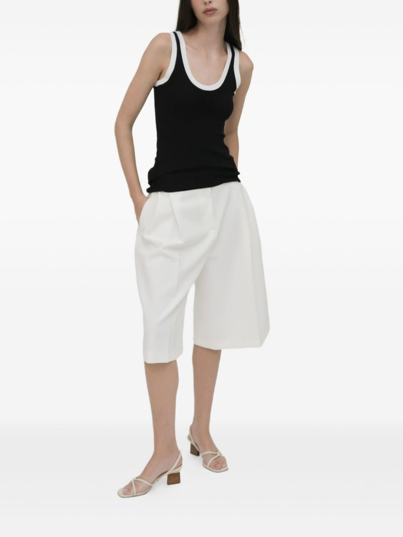 ROSETTA GETTY contrast rib tank top outlook