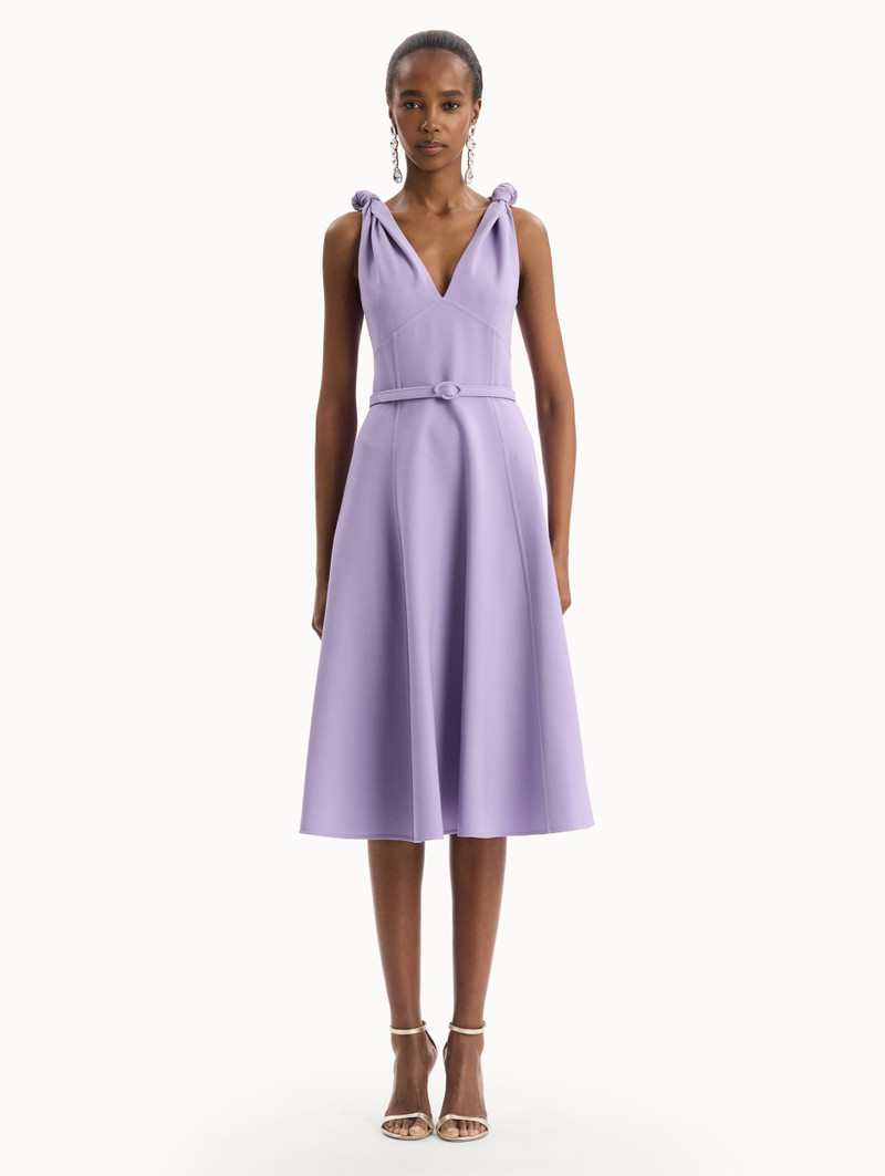 Oscar de la Renta TWIST-DETAILED WOOL DRESS outlook