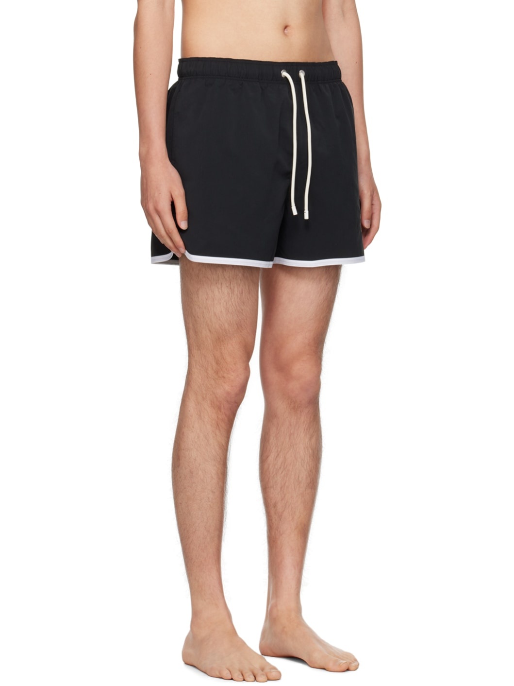 Black Monogram Swim Shorts - 2