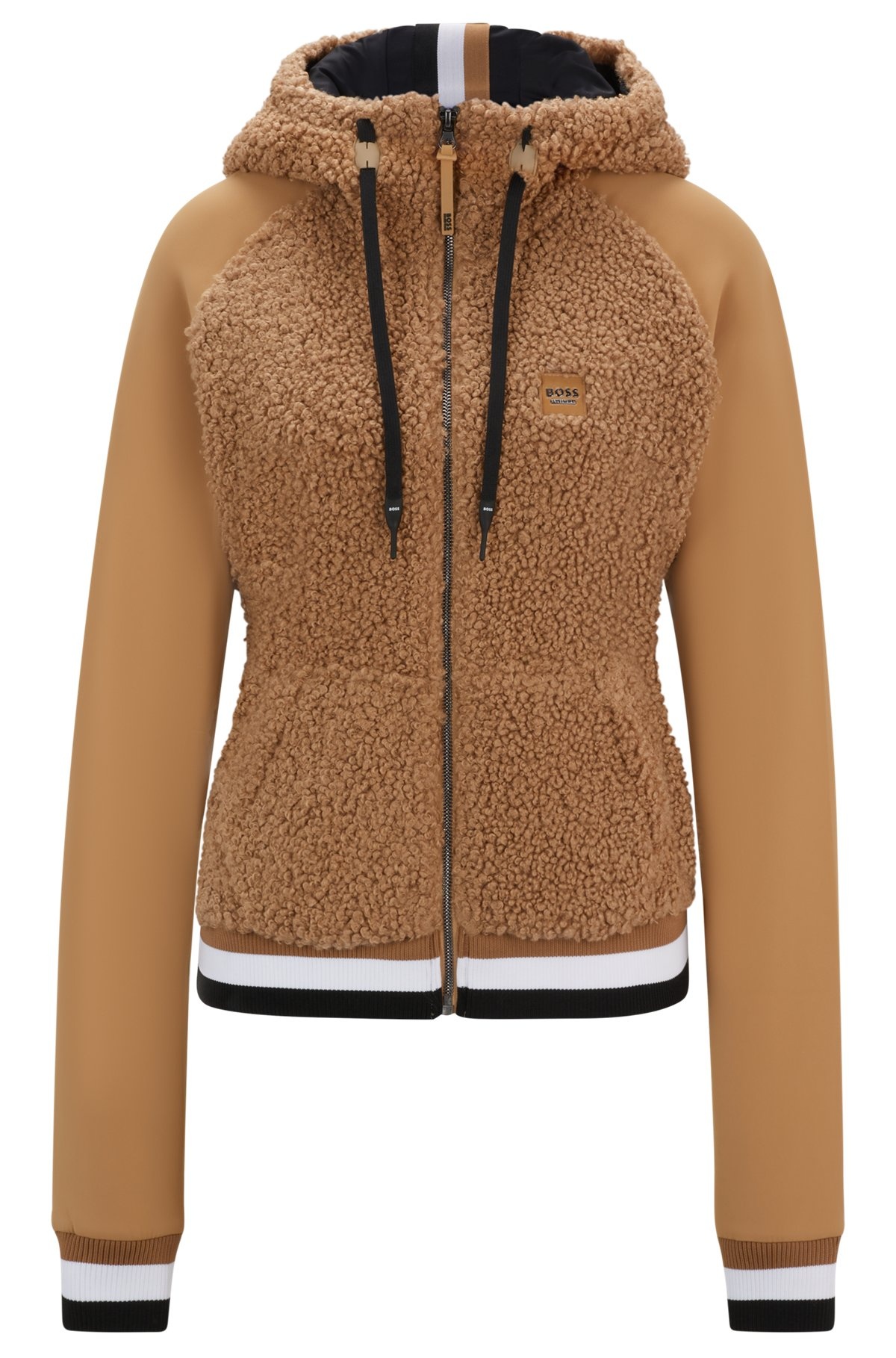 EQUESTRIAN HYBRID HOODIE WITH TEDDY BODY AND HOOD - 1