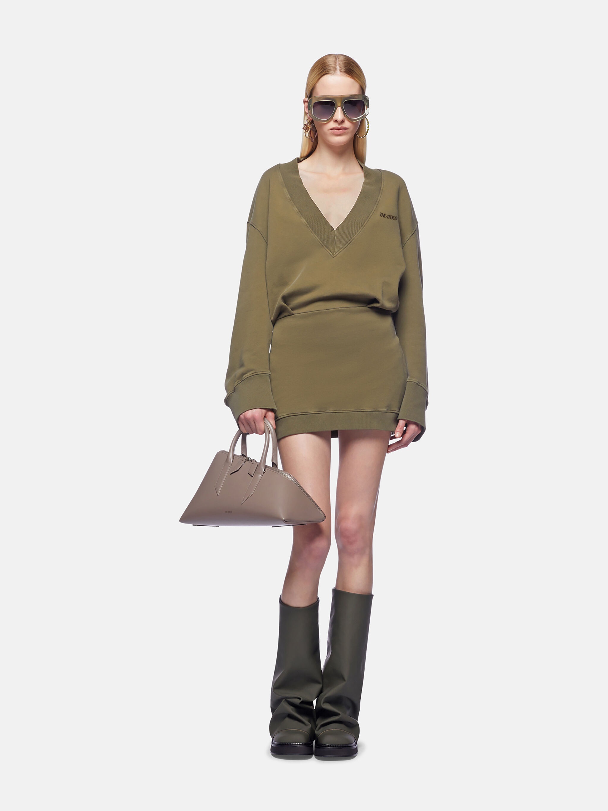 FADED GREEN MINI DRESS - 2
