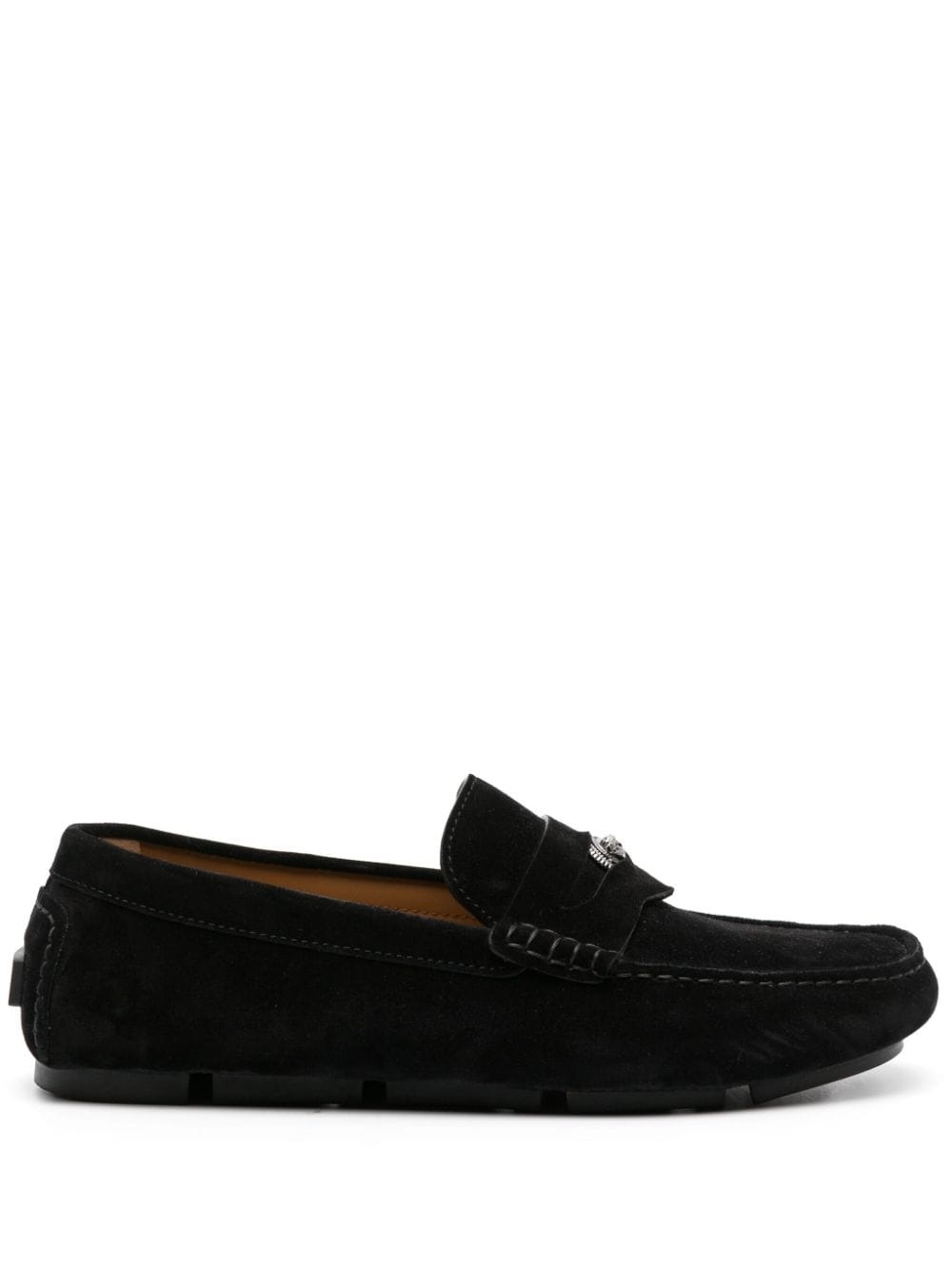 Medusa Head suede loafers - 1