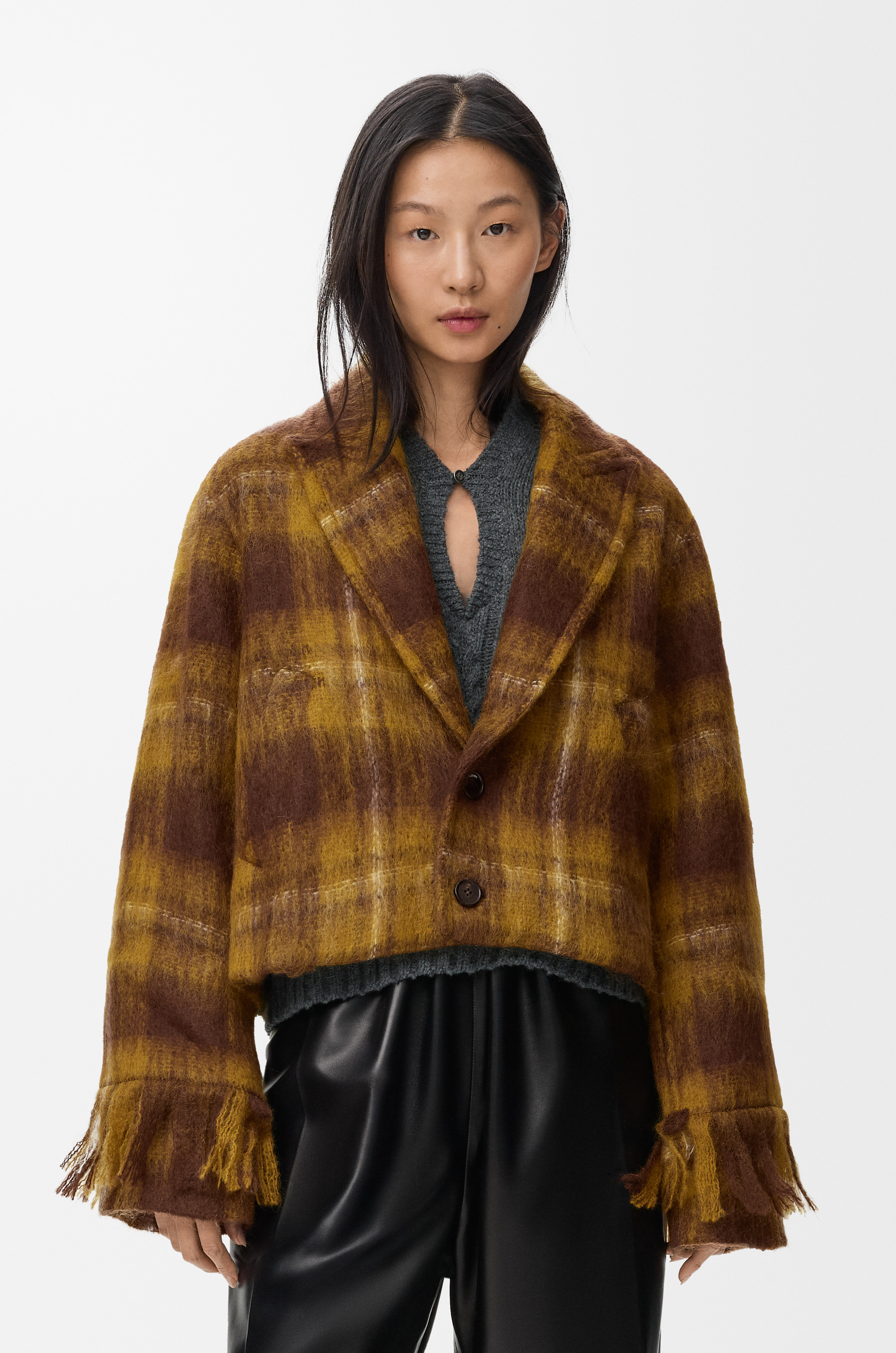 Jacket in mohair and wool blend - 3