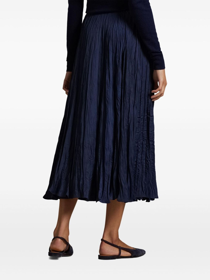 crinkled A-line midi skirt 4