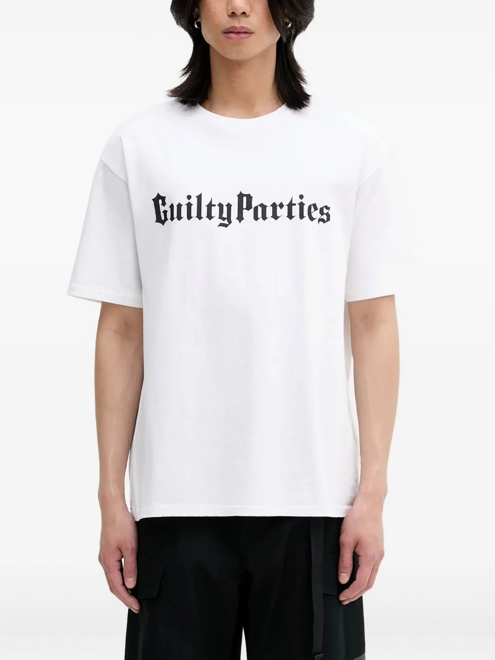 logo cotton T-shirt - 1