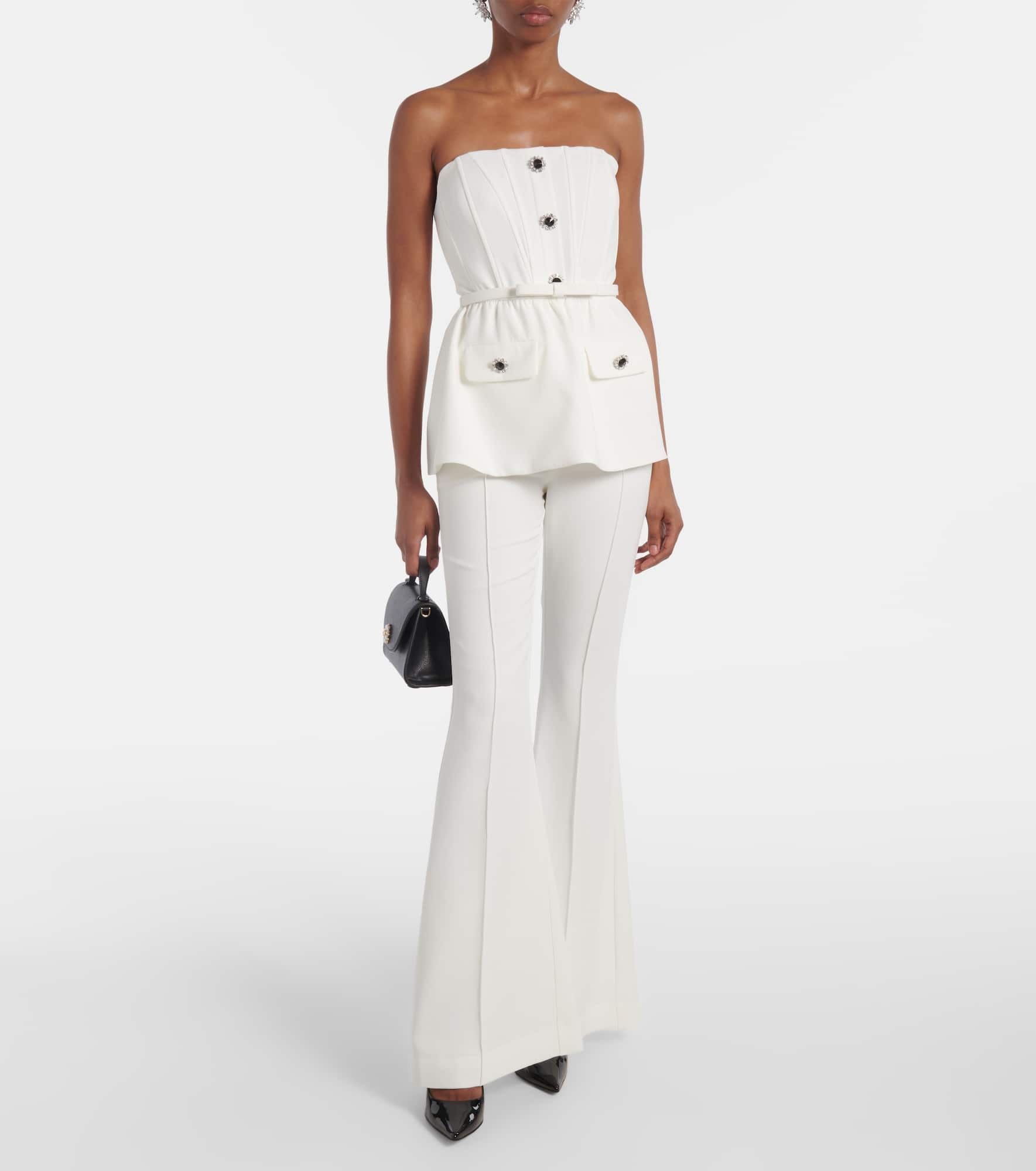 Strapless crêpe jumpsuit - 2
