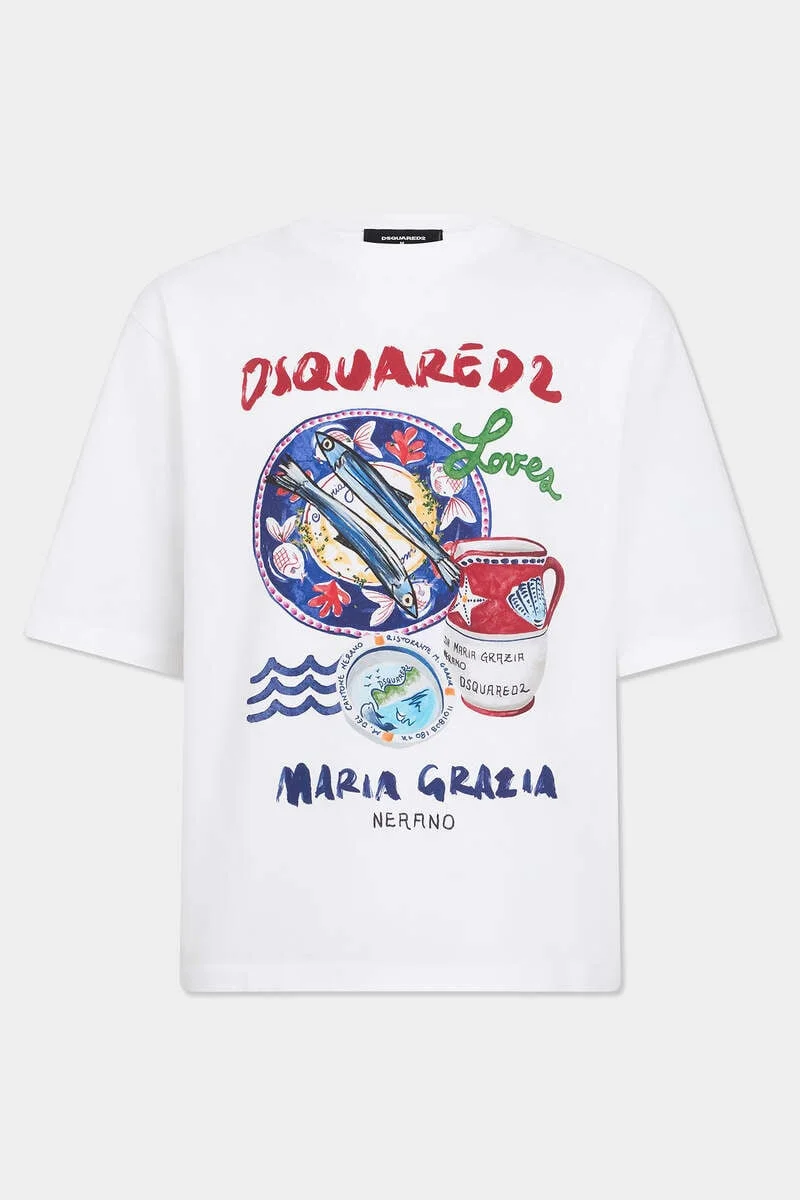 MARIA GRAZIA A NERANO X D2 T-SHIRT - 1