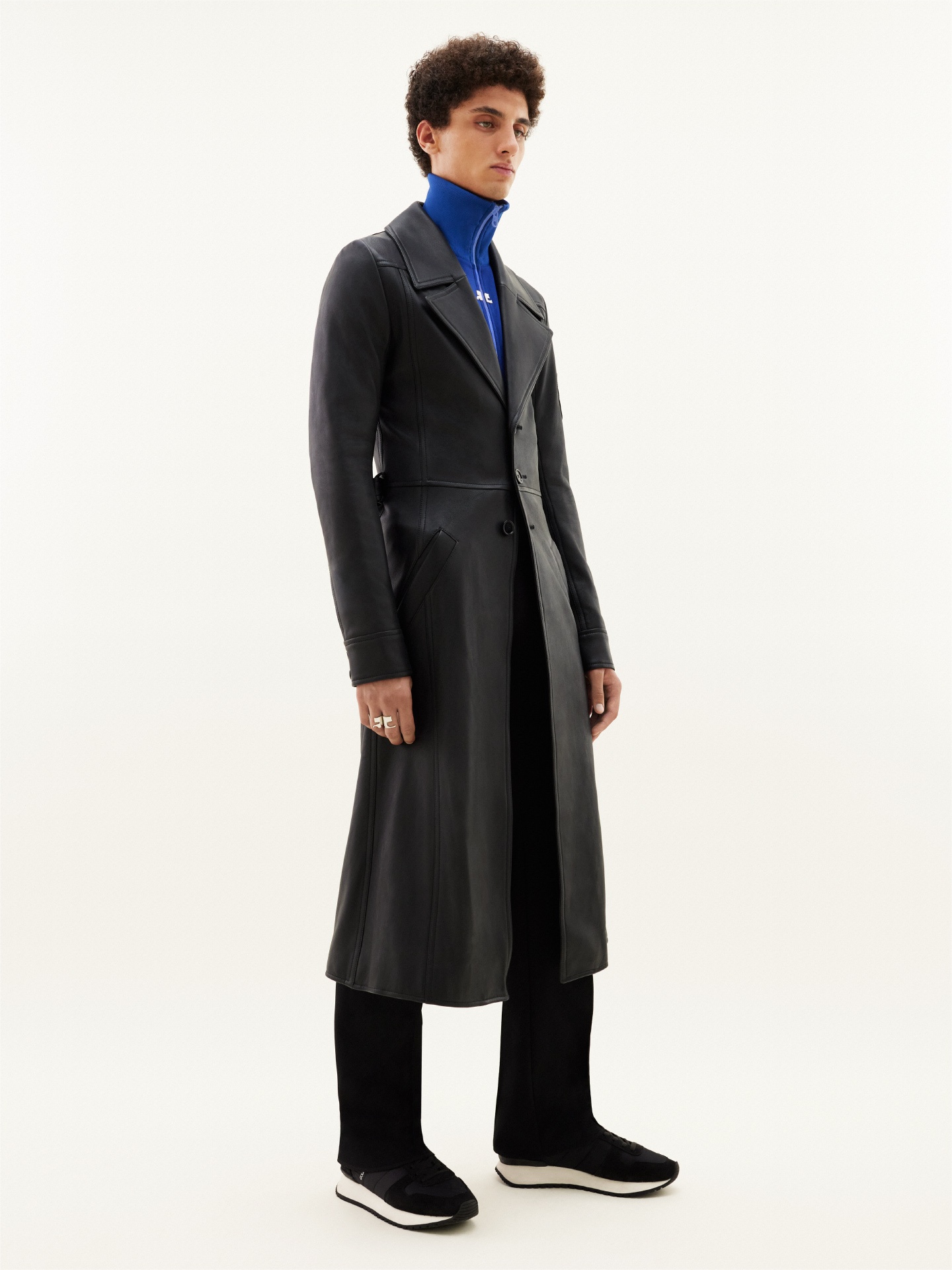 LEATHER TRENCH COAT - 3