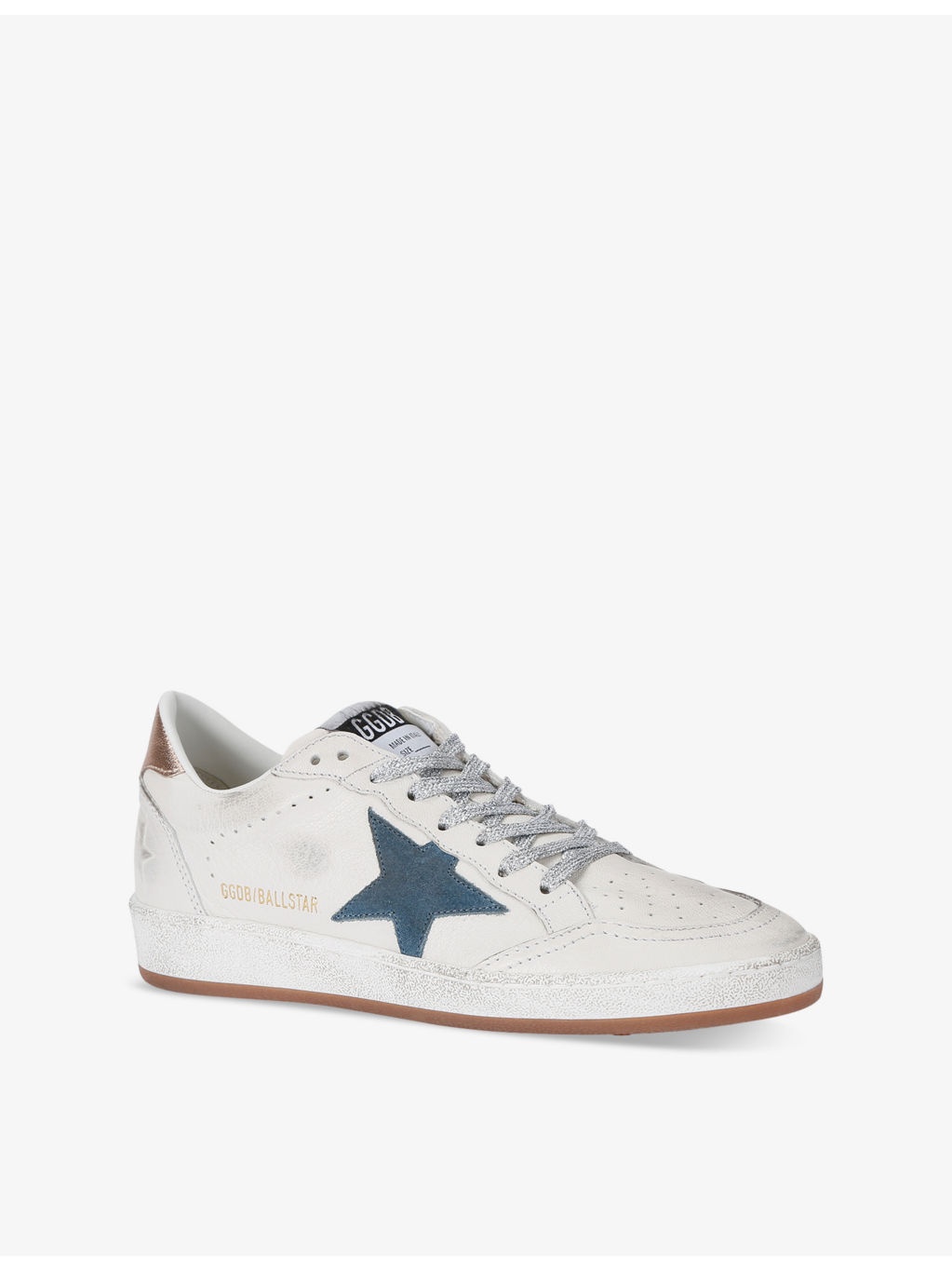 Women's Ballstar 11918 star-embroidered leather low-top trainers - 3