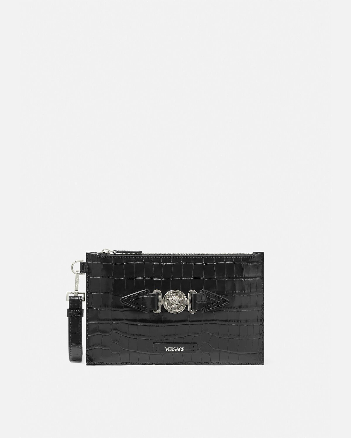 Croc-Effect Medusa Biggie Small Pouch - 1