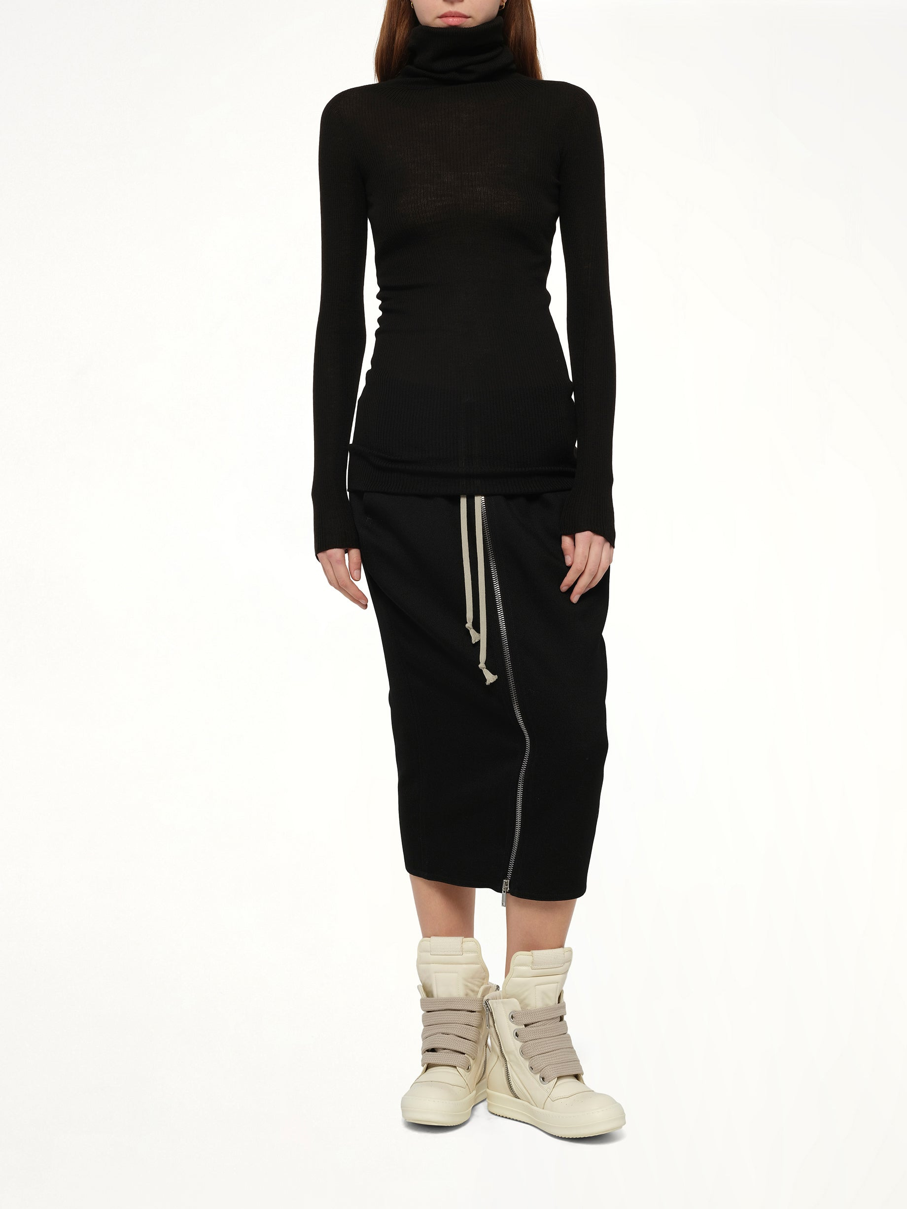 L/S Tube Sweater in Black - 4