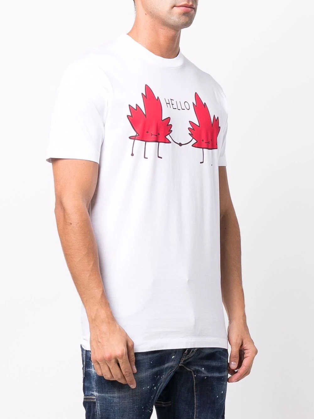 Maple Leaf slogan-print T-shirt - 3