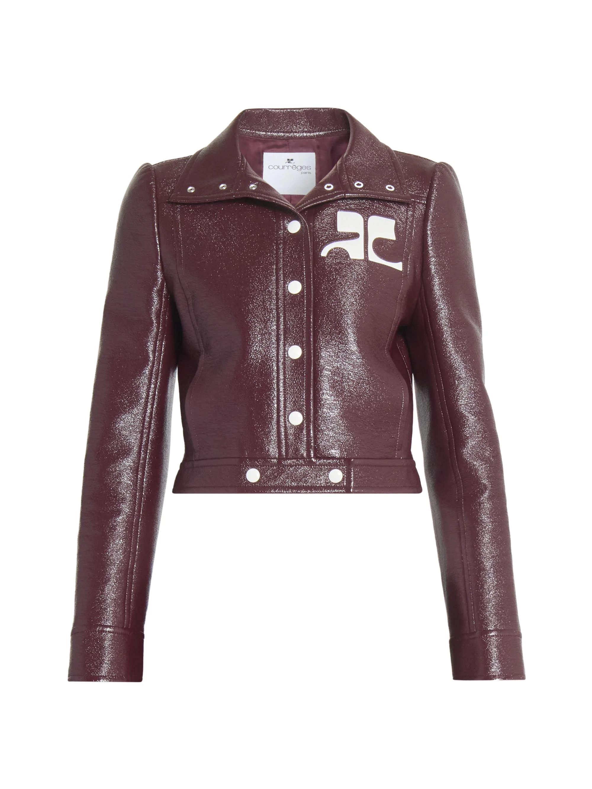 Women's Reedition Vinyl Jacket - Burgundy - 1