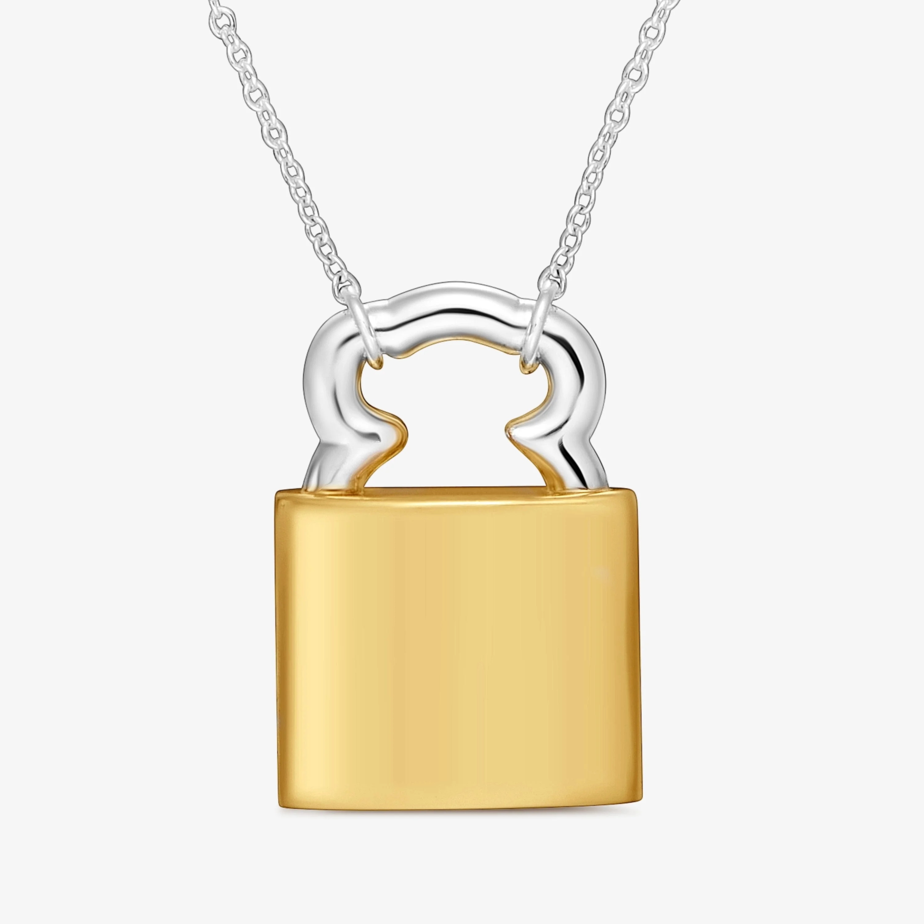23 mm two-tone bear padlock motif Necklace TOUS Unlock - 1