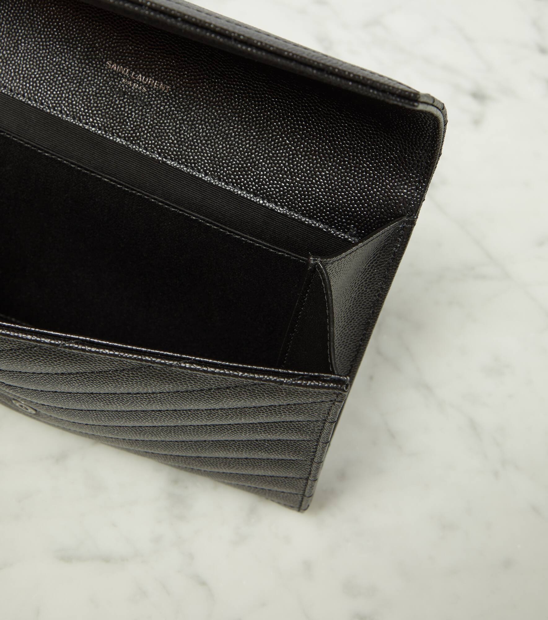 Cassandre matelassé leather clutch - 3