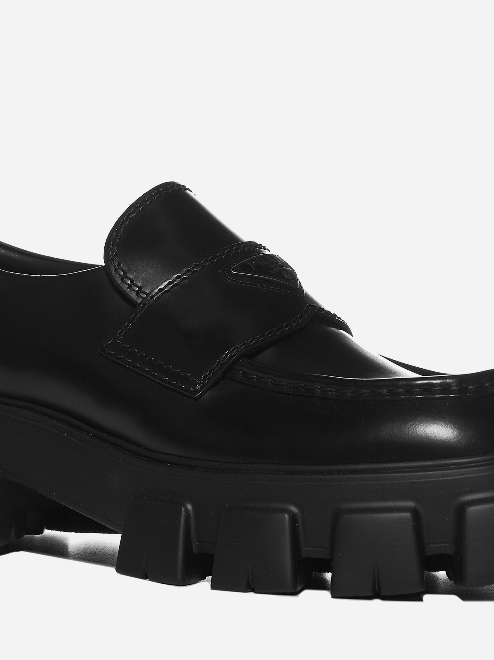 Monolith leather loafers - 4