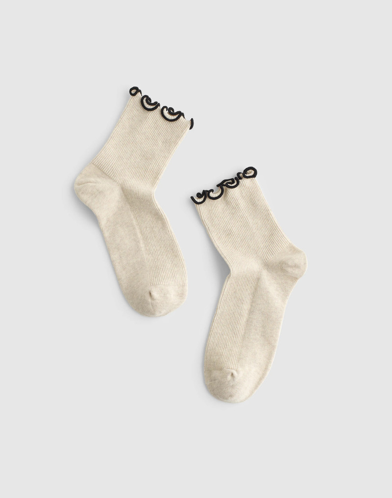 Lettuce-Trim Ankle Socks 1