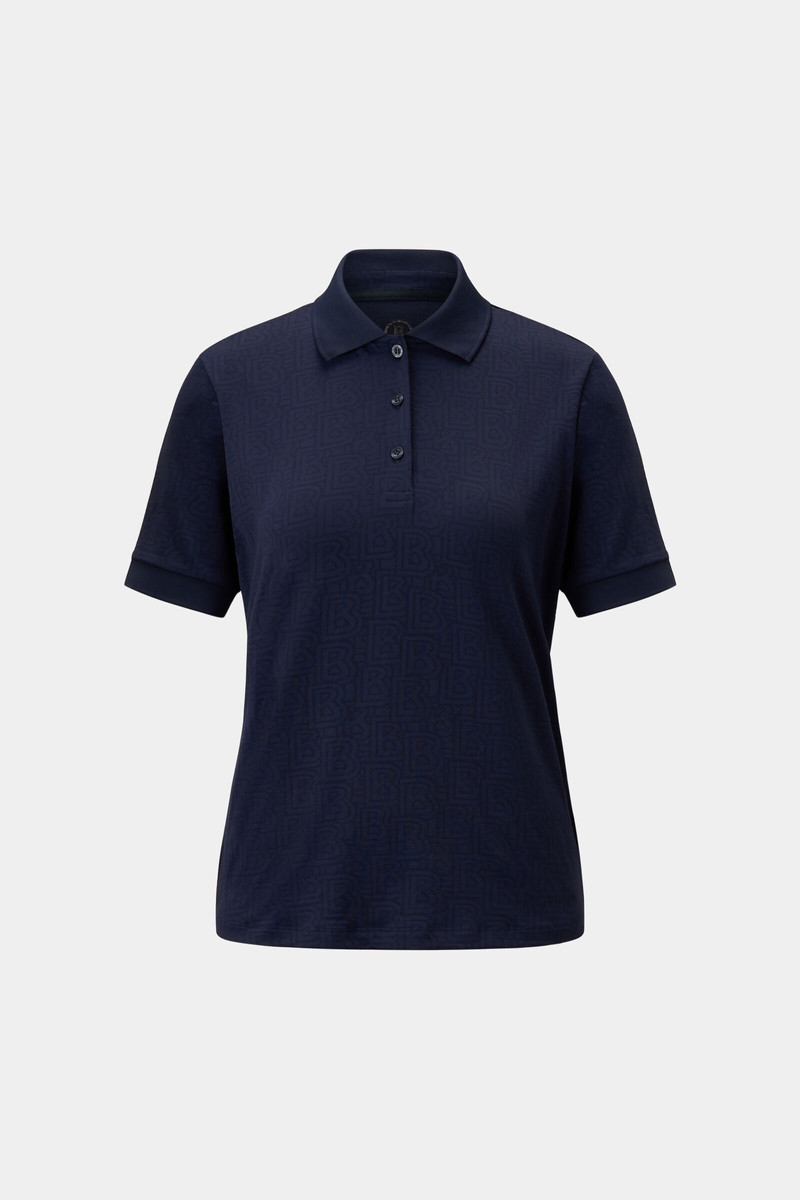 Larina functional short-sleeved top in Navy blue 1