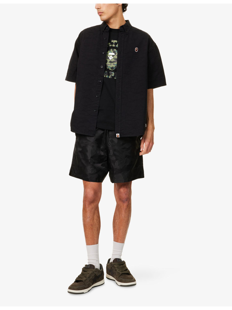 A BATHING APE® Camo Logo Woven Shorts outlook