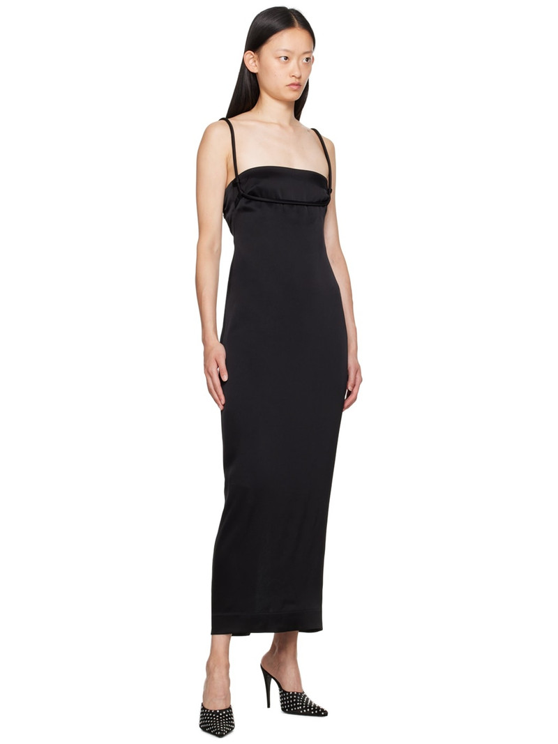Paris Georgia SSENSE Exclusive Black Talia Maxi Dress outlook