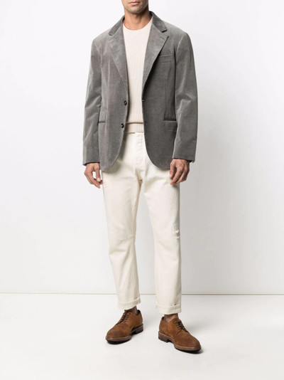 Brunello Cucinelli single-breasted tailored blazer outlook