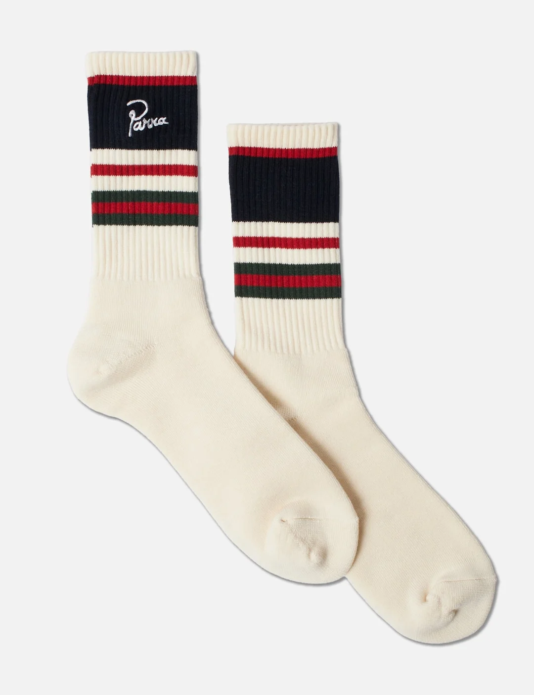 SIGNATURE STRIPED CREW SOCKS - 1